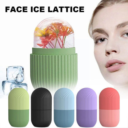 Silicone Ice Cube Tray Mold Face Beauty